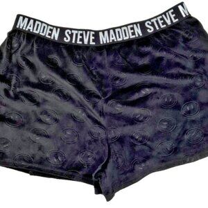 Women's Steve Madden Smiley Face Velvet Soft Comfy Shorts